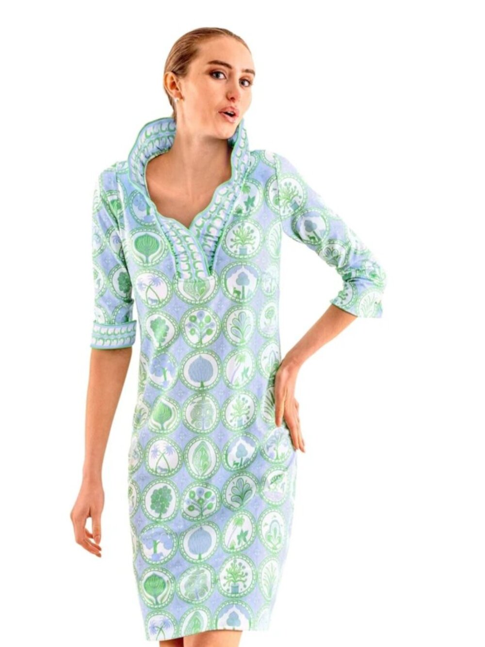 Ruffneck Periwinkle Gretchen Scott dress